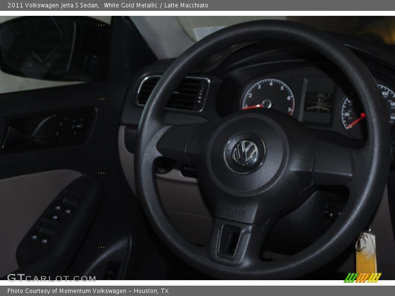 White Gold Metallic / Latte Macchiato 2011 Volkswagen Jetta S Sedan