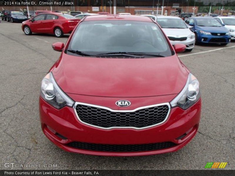 Crimson Red / Black 2014 Kia Forte EX