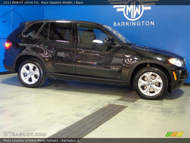 Black Sapphire Metallic / Black 2011 BMW X5 xDrive 50i