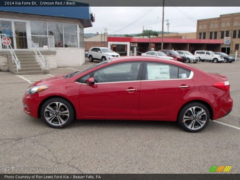 Crimson Red / Black 2014 Kia Forte EX