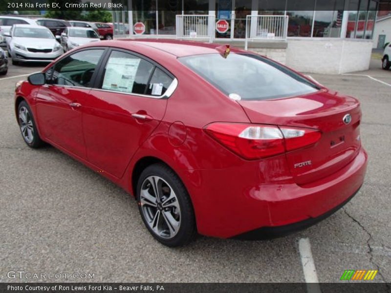 Crimson Red / Black 2014 Kia Forte EX