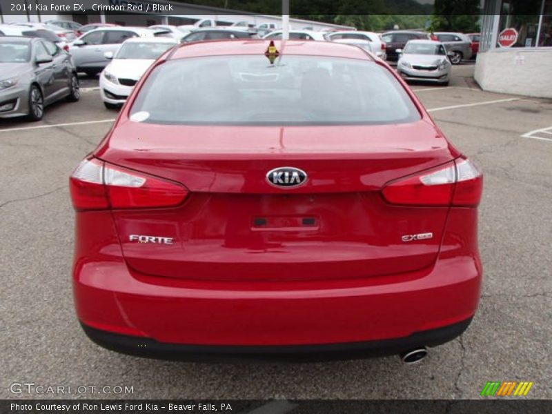 Crimson Red / Black 2014 Kia Forte EX