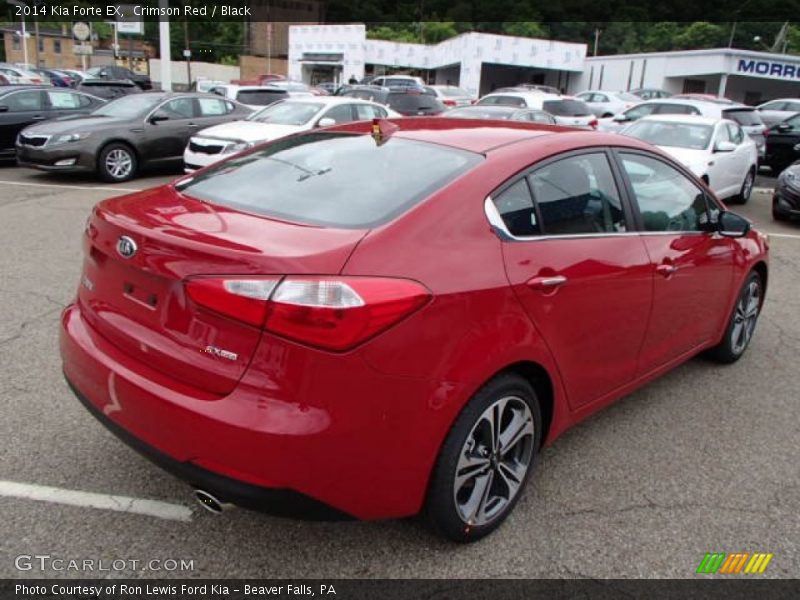 Crimson Red / Black 2014 Kia Forte EX
