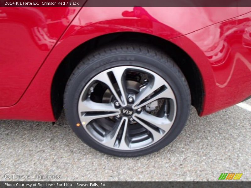 Crimson Red / Black 2014 Kia Forte EX