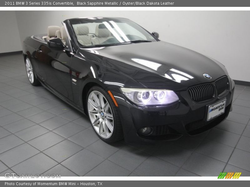 Black Sapphire Metallic / Oyster/Black Dakota Leather 2011 BMW 3 Series 335is Convertible