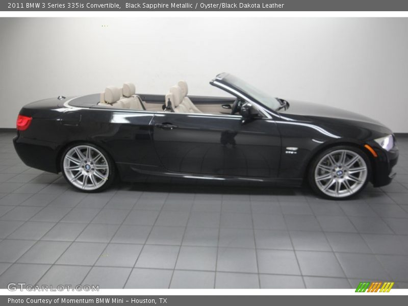 Black Sapphire Metallic / Oyster/Black Dakota Leather 2011 BMW 3 Series 335is Convertible