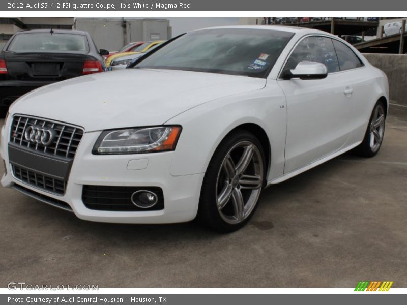 Ibis White / Magma Red 2012 Audi S5 4.2 FSI quattro Coupe
