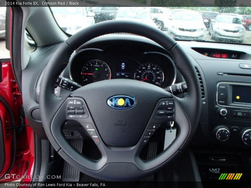 Crimson Red / Black 2014 Kia Forte EX