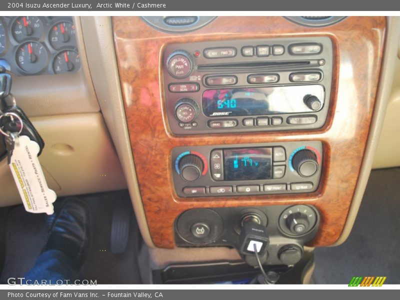 Controls of 2004 Ascender Luxury
