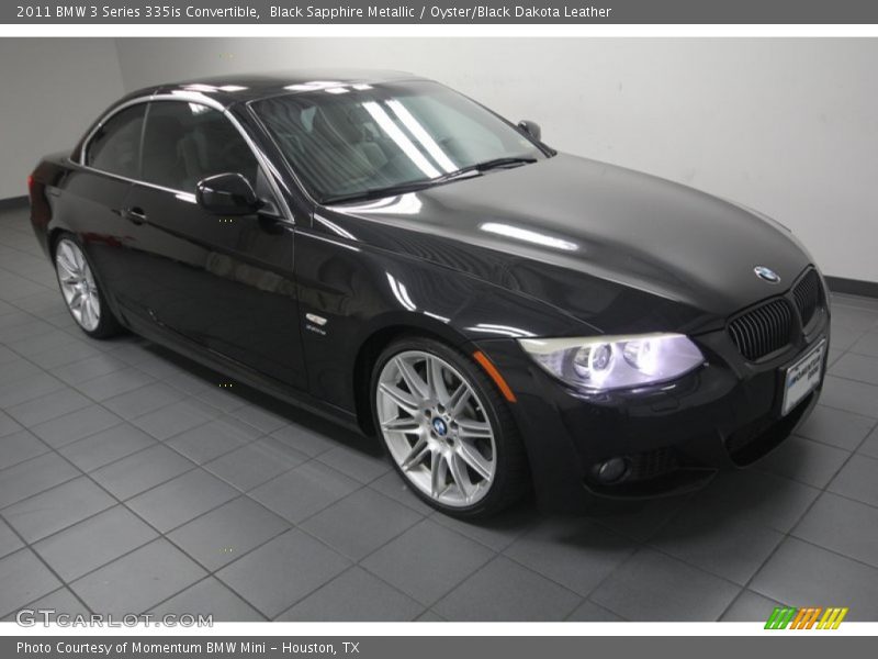 Black Sapphire Metallic / Oyster/Black Dakota Leather 2011 BMW 3 Series 335is Convertible