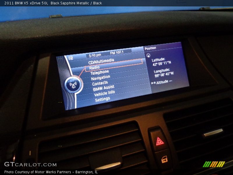 Black Sapphire Metallic / Black 2011 BMW X5 xDrive 50i