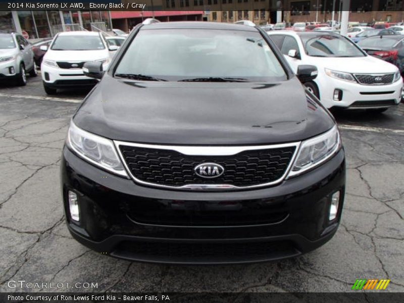 Ebony Black / Gray 2014 Kia Sorento LX AWD
