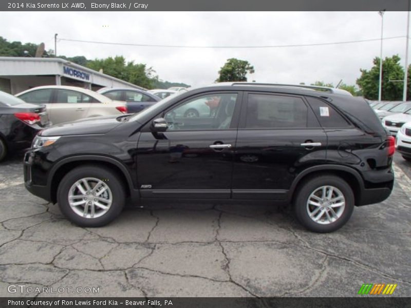 Ebony Black / Gray 2014 Kia Sorento LX AWD