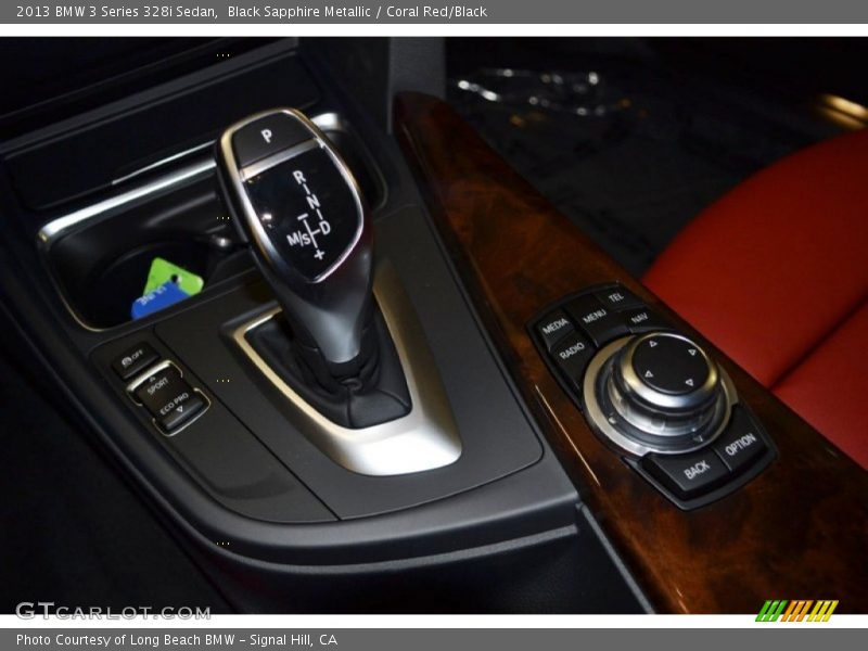 Black Sapphire Metallic / Coral Red/Black 2013 BMW 3 Series 328i Sedan