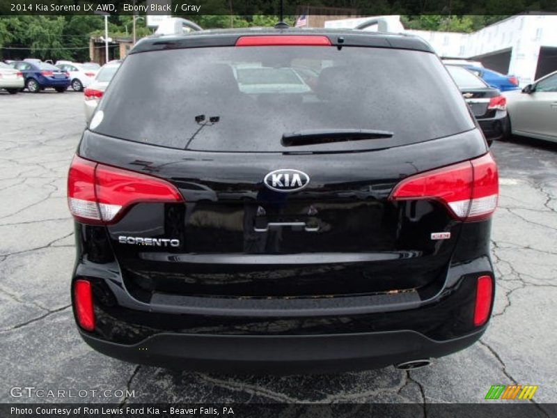 Ebony Black / Gray 2014 Kia Sorento LX AWD