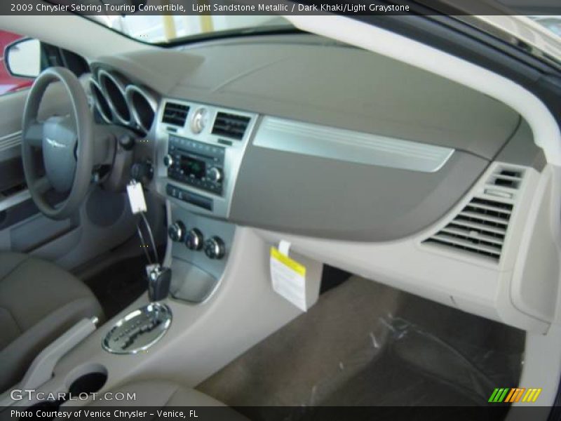 Light Sandstone Metallic / Dark Khaki/Light Graystone 2009 Chrysler Sebring Touring Convertible