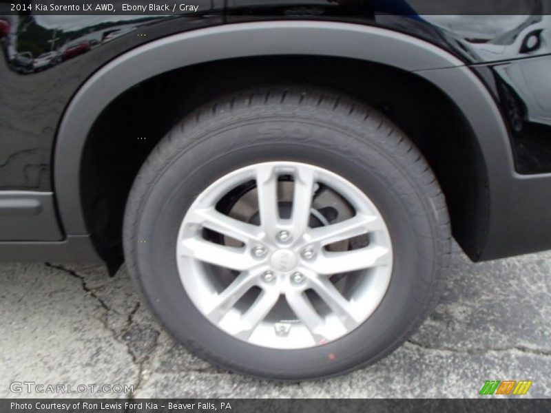 Ebony Black / Gray 2014 Kia Sorento LX AWD