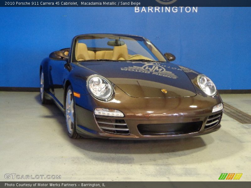 Macadamia Metallic / Sand Beige 2010 Porsche 911 Carrera 4S Cabriolet