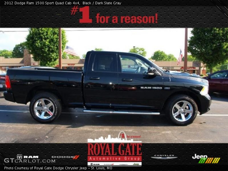 Black / Dark Slate Gray 2012 Dodge Ram 1500 Sport Quad Cab 4x4