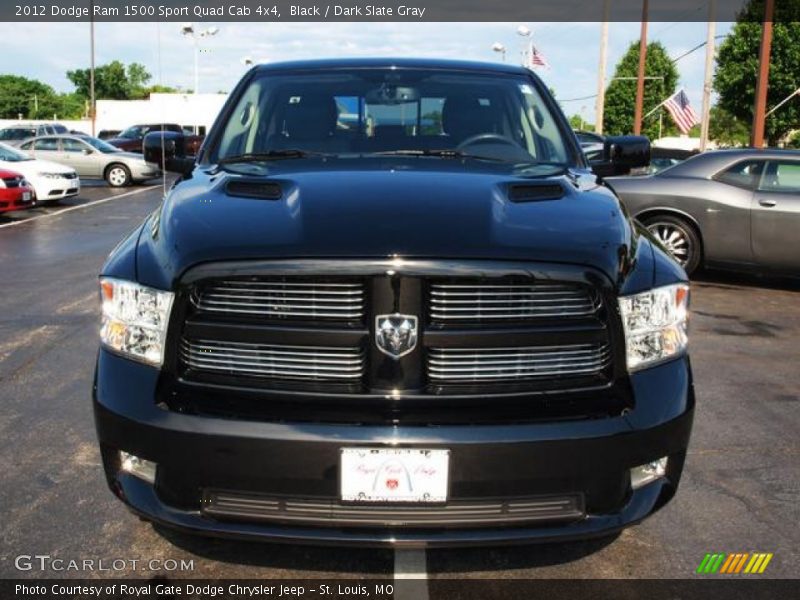 Black / Dark Slate Gray 2012 Dodge Ram 1500 Sport Quad Cab 4x4