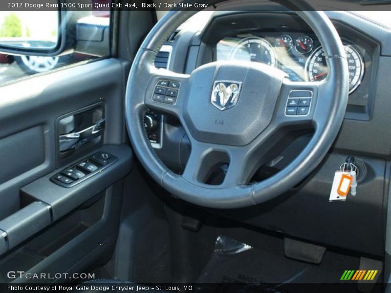 Black / Dark Slate Gray 2012 Dodge Ram 1500 Sport Quad Cab 4x4