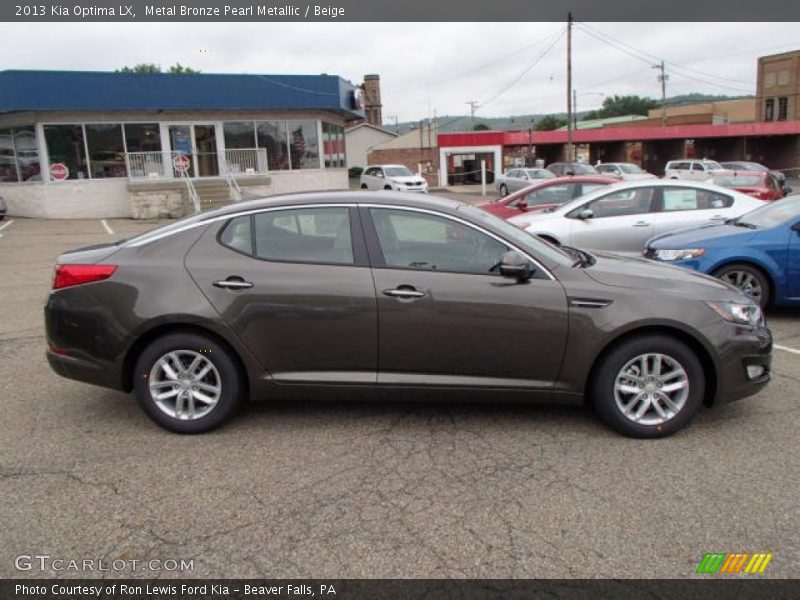 Metal Bronze Pearl Metallic / Beige 2013 Kia Optima LX