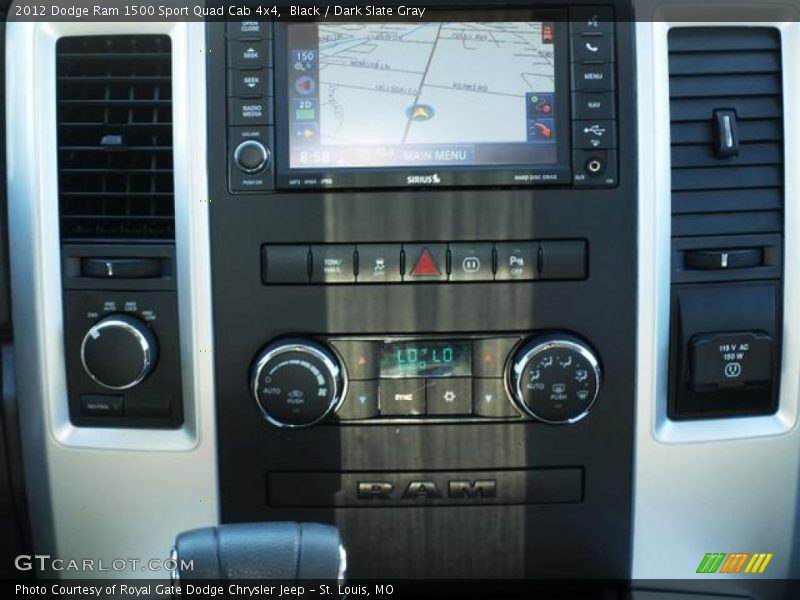 Black / Dark Slate Gray 2012 Dodge Ram 1500 Sport Quad Cab 4x4
