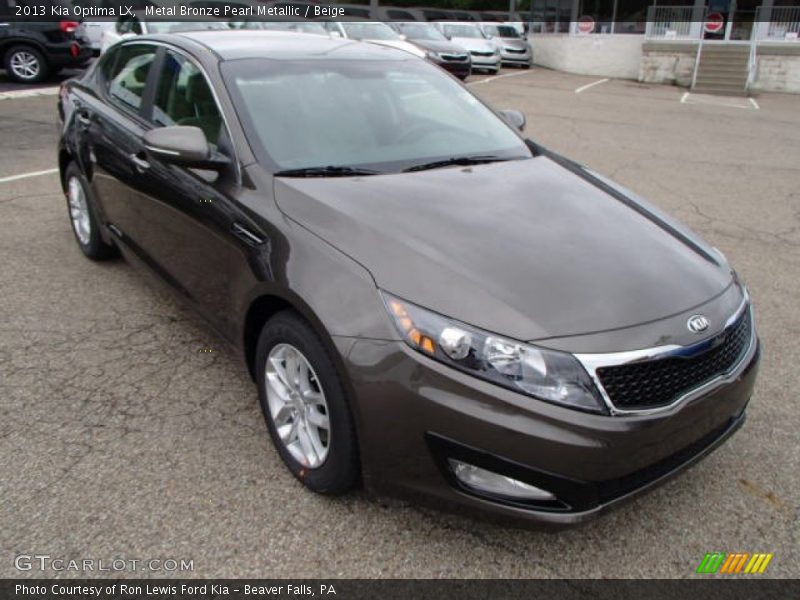 Metal Bronze Pearl Metallic / Beige 2013 Kia Optima LX