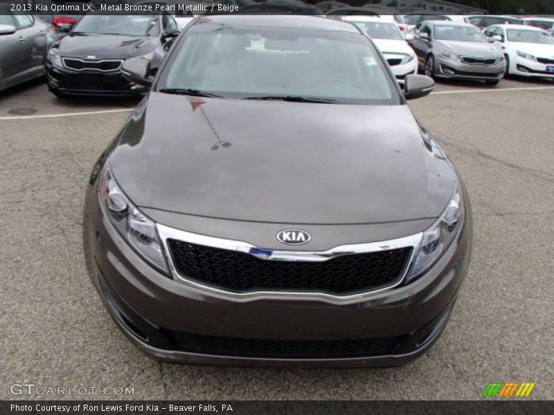 Metal Bronze Pearl Metallic / Beige 2013 Kia Optima LX