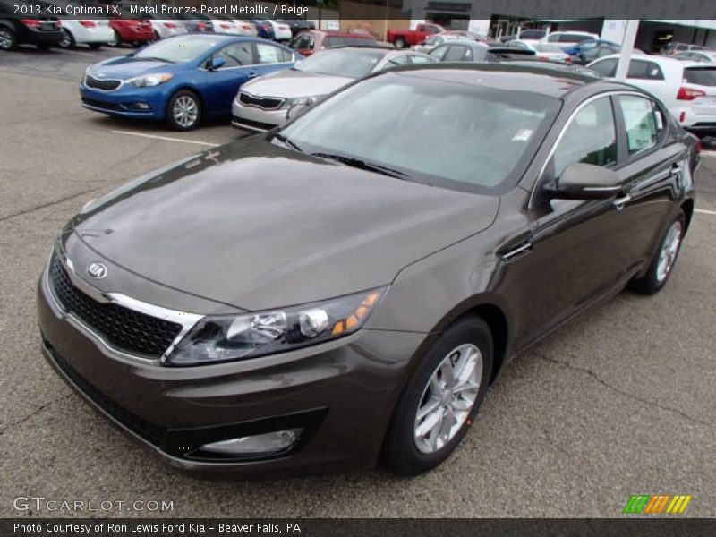Metal Bronze Pearl Metallic / Beige 2013 Kia Optima LX