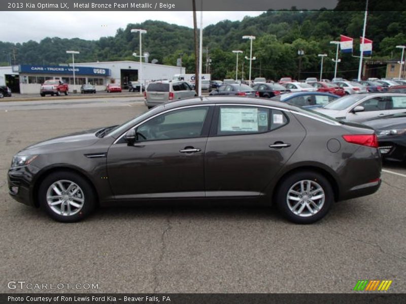 Metal Bronze Pearl Metallic / Beige 2013 Kia Optima LX