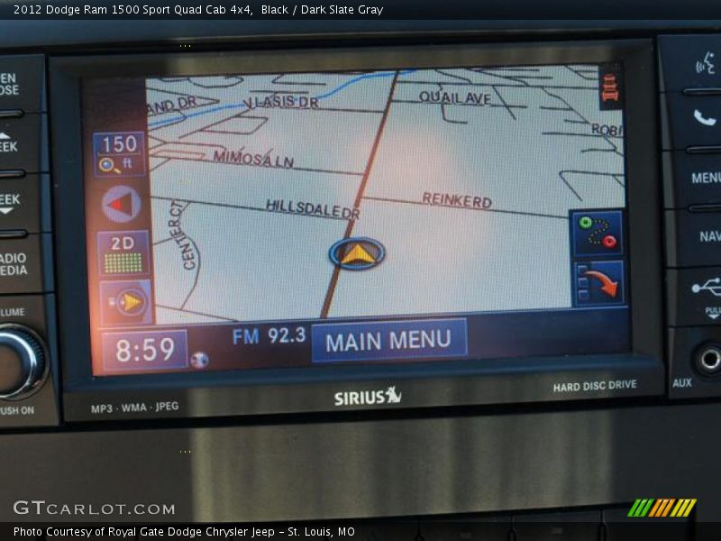 Black / Dark Slate Gray 2012 Dodge Ram 1500 Sport Quad Cab 4x4