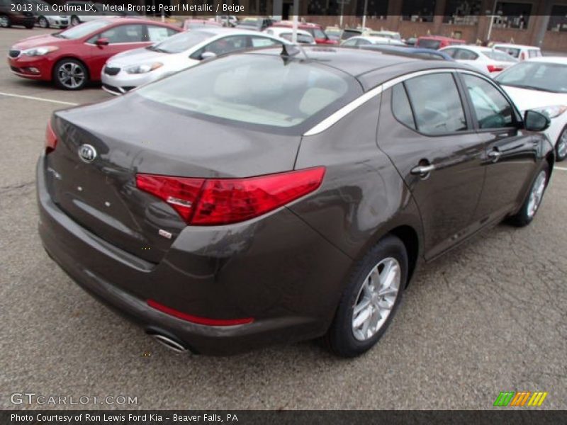 Metal Bronze Pearl Metallic / Beige 2013 Kia Optima LX