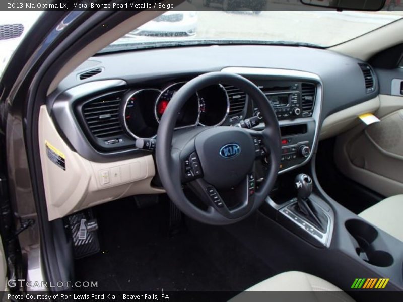 Metal Bronze Pearl Metallic / Beige 2013 Kia Optima LX
