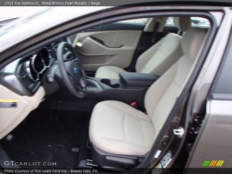 Metal Bronze Pearl Metallic / Beige 2013 Kia Optima LX