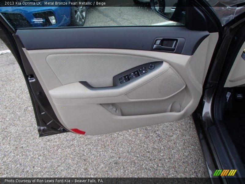 Metal Bronze Pearl Metallic / Beige 2013 Kia Optima LX