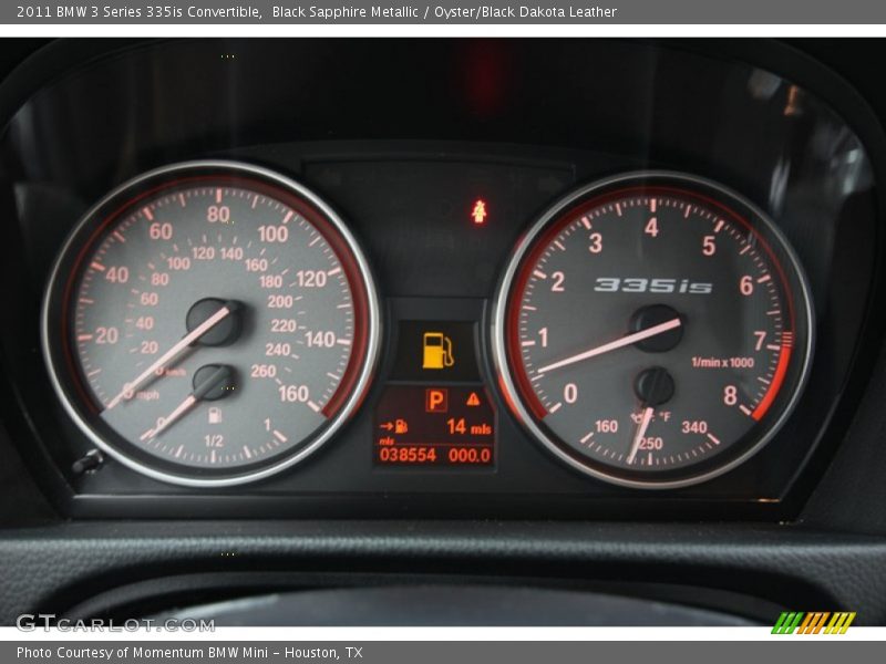 Black Sapphire Metallic / Oyster/Black Dakota Leather 2011 BMW 3 Series 335is Convertible