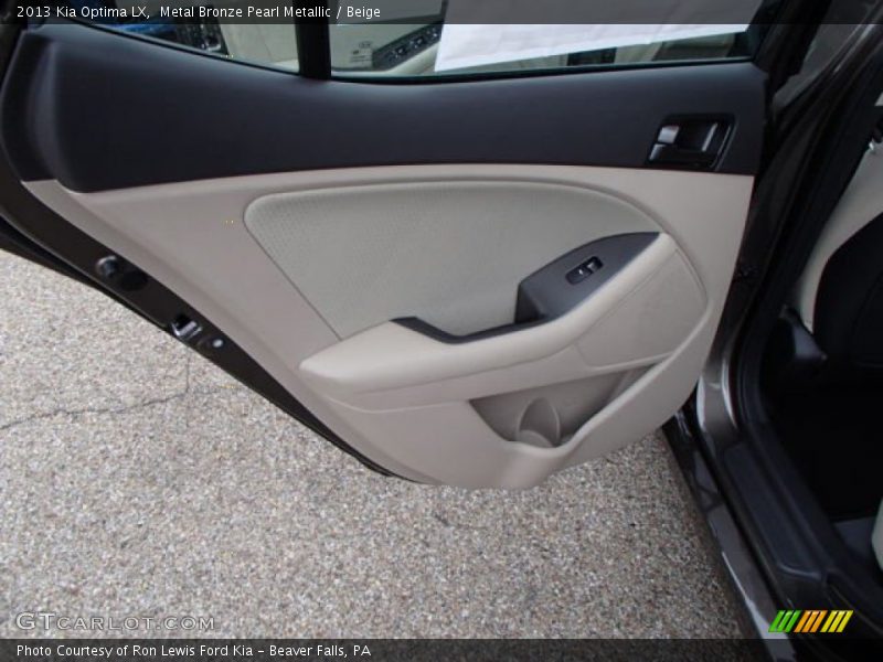 Metal Bronze Pearl Metallic / Beige 2013 Kia Optima LX