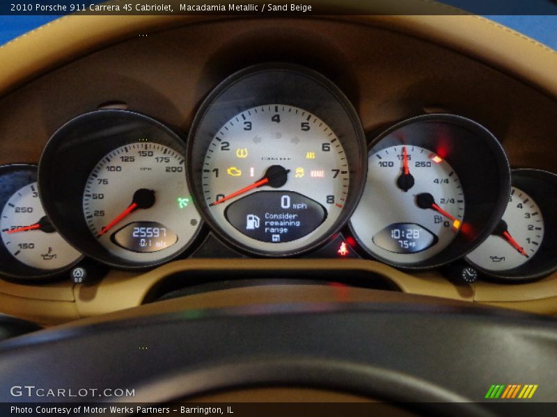Macadamia Metallic / Sand Beige 2010 Porsche 911 Carrera 4S Cabriolet