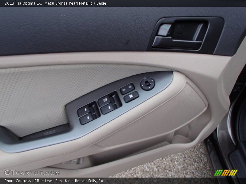 Metal Bronze Pearl Metallic / Beige 2013 Kia Optima LX