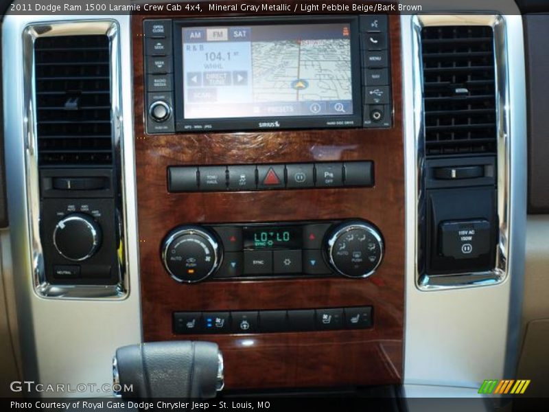 Mineral Gray Metallic / Light Pebble Beige/Bark Brown 2011 Dodge Ram 1500 Laramie Crew Cab 4x4