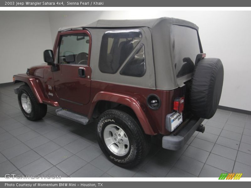 Sienna Pearl / Khaki 2003 Jeep Wrangler Sahara 4x4