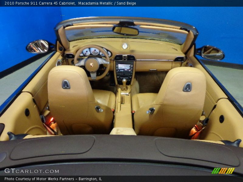 Macadamia Metallic / Sand Beige 2010 Porsche 911 Carrera 4S Cabriolet