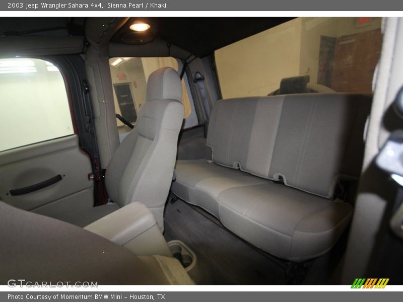 Rear Seat of 2003 Wrangler Sahara 4x4