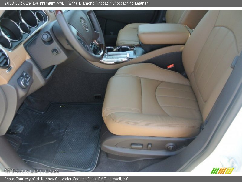 White Diamond Tricoat / Choccachino Leather 2013 Buick Enclave Premium AWD