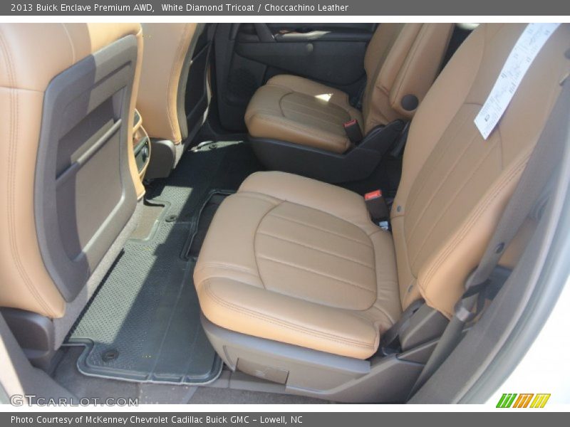 White Diamond Tricoat / Choccachino Leather 2013 Buick Enclave Premium AWD