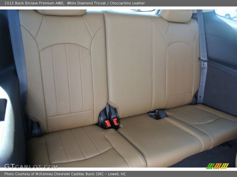 White Diamond Tricoat / Choccachino Leather 2013 Buick Enclave Premium AWD