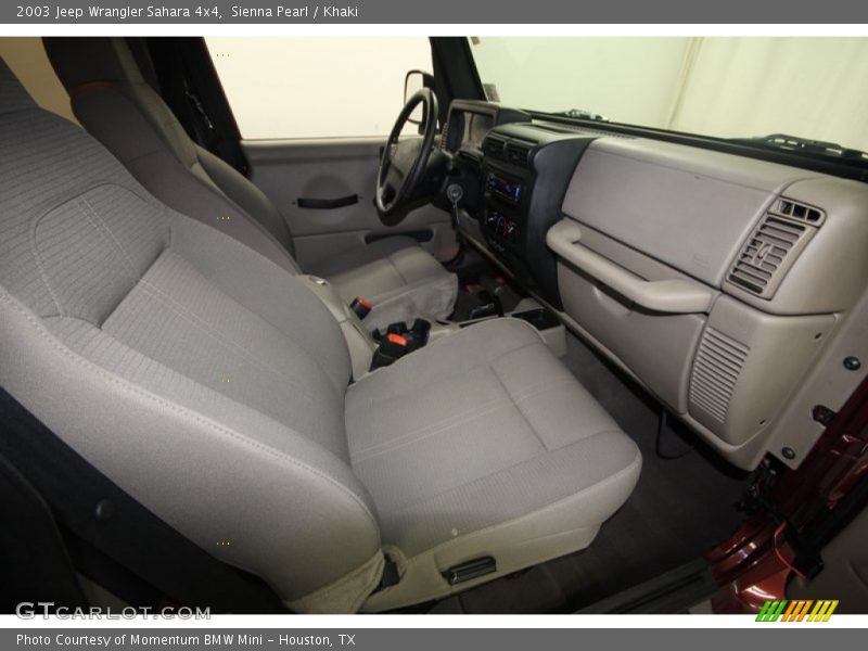 Front Seat of 2003 Wrangler Sahara 4x4