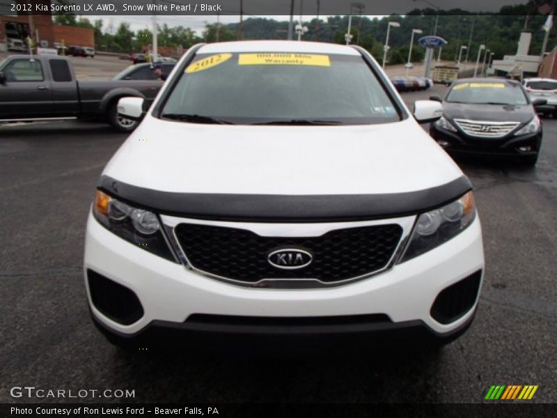 Snow White Pearl / Black 2012 Kia Sorento LX AWD