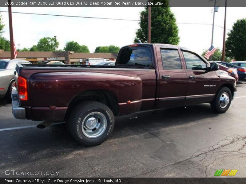 Deep Molten Red Pearl / Dark Slate Gray 2005 Dodge Ram 3500 SLT Quad Cab Dually
